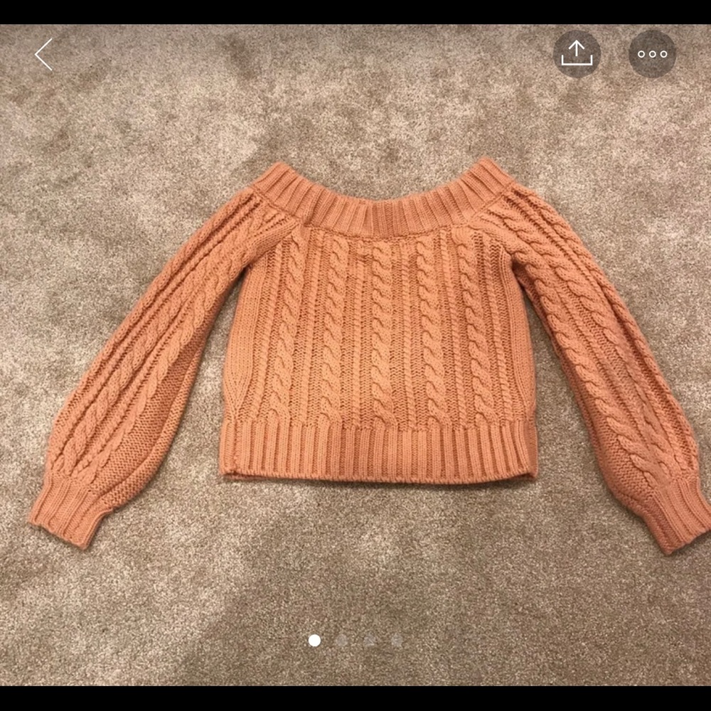 Off the shoulder sweater